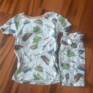 Kids Pajamas with Fun Print - Multicolor